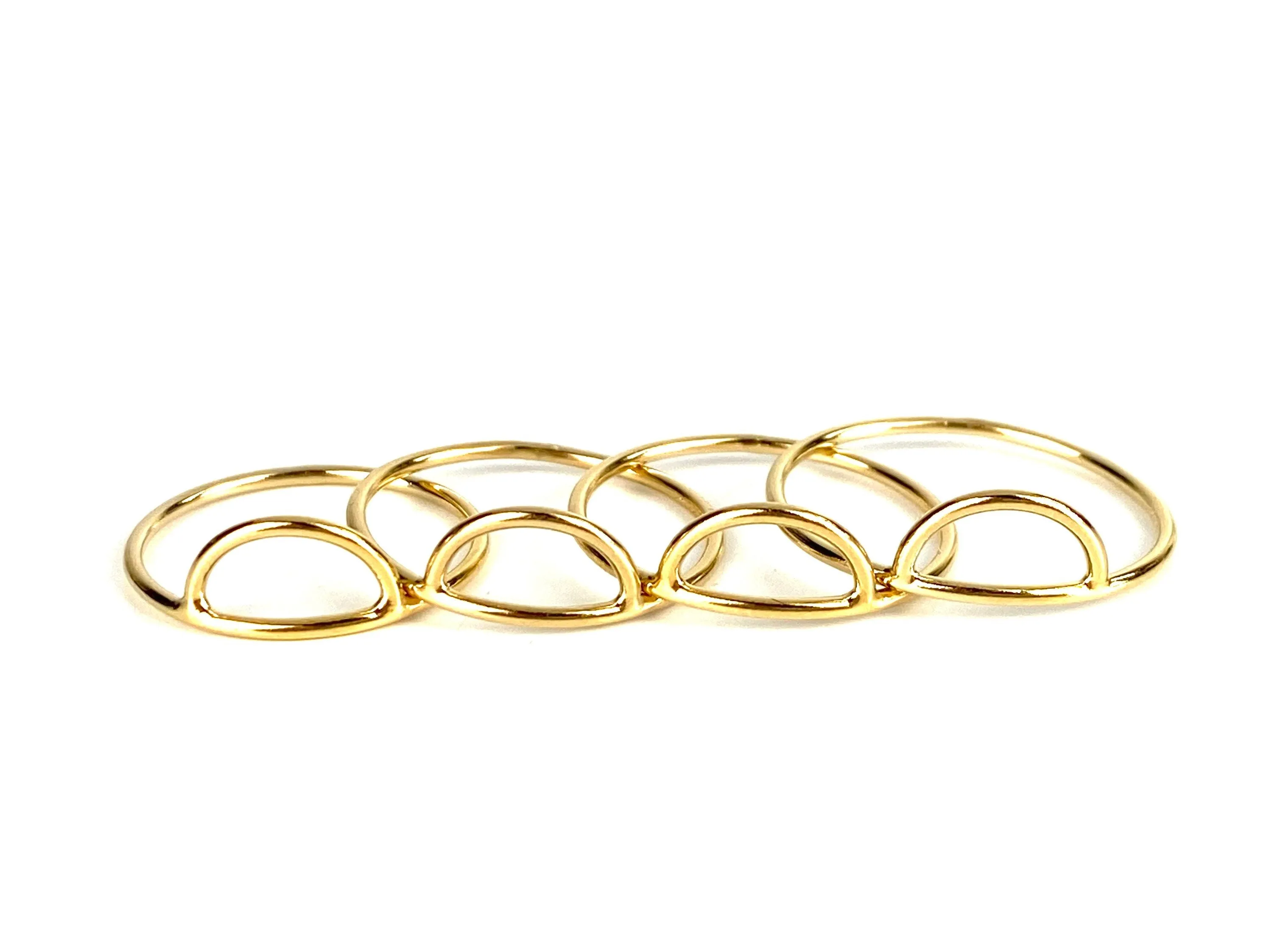 14K Gold Fill 5mm Single Arch Ring