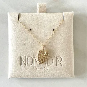 14k Gold-Filled Tropical Leaf Necklace