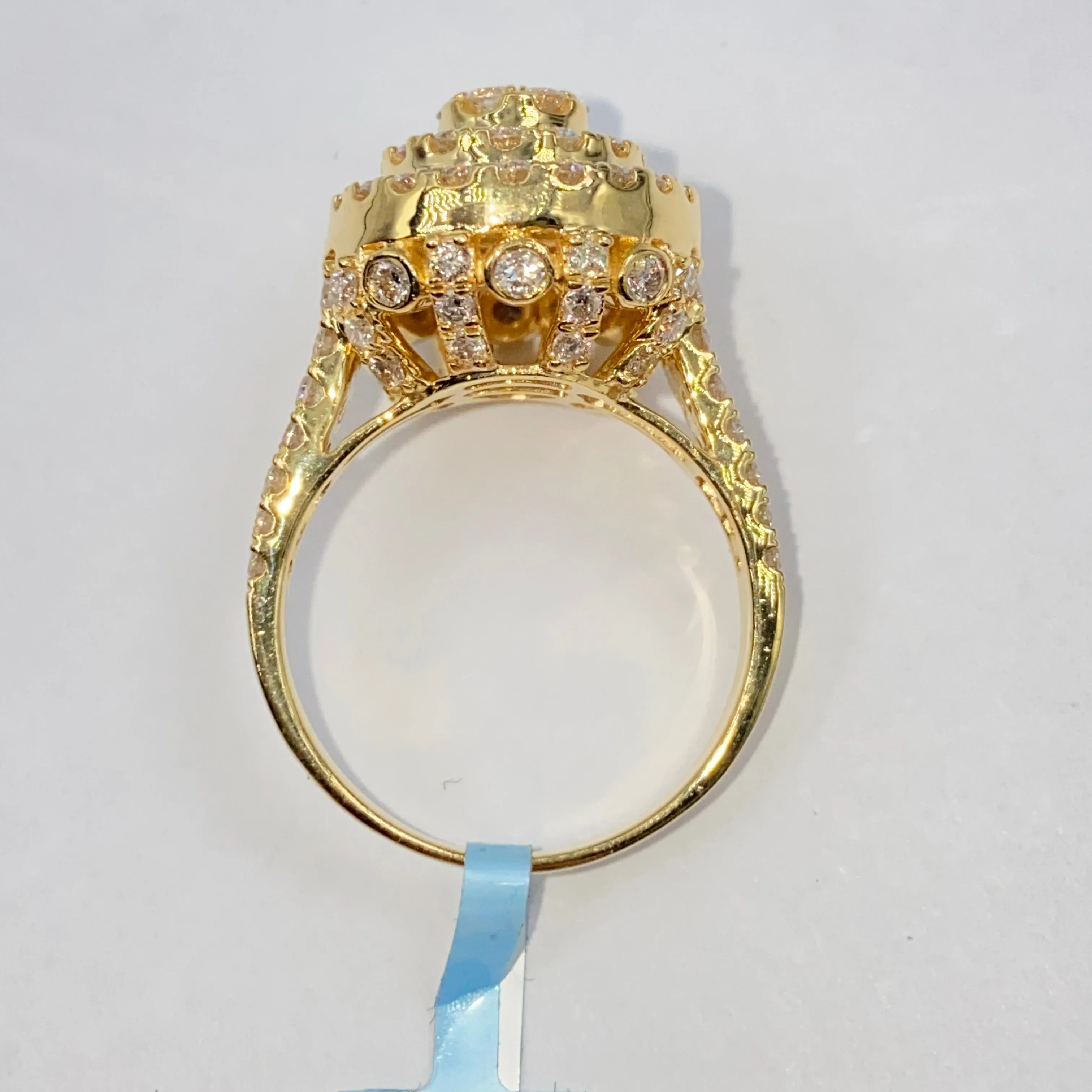 14K Heritage Cake Diamond Ring
