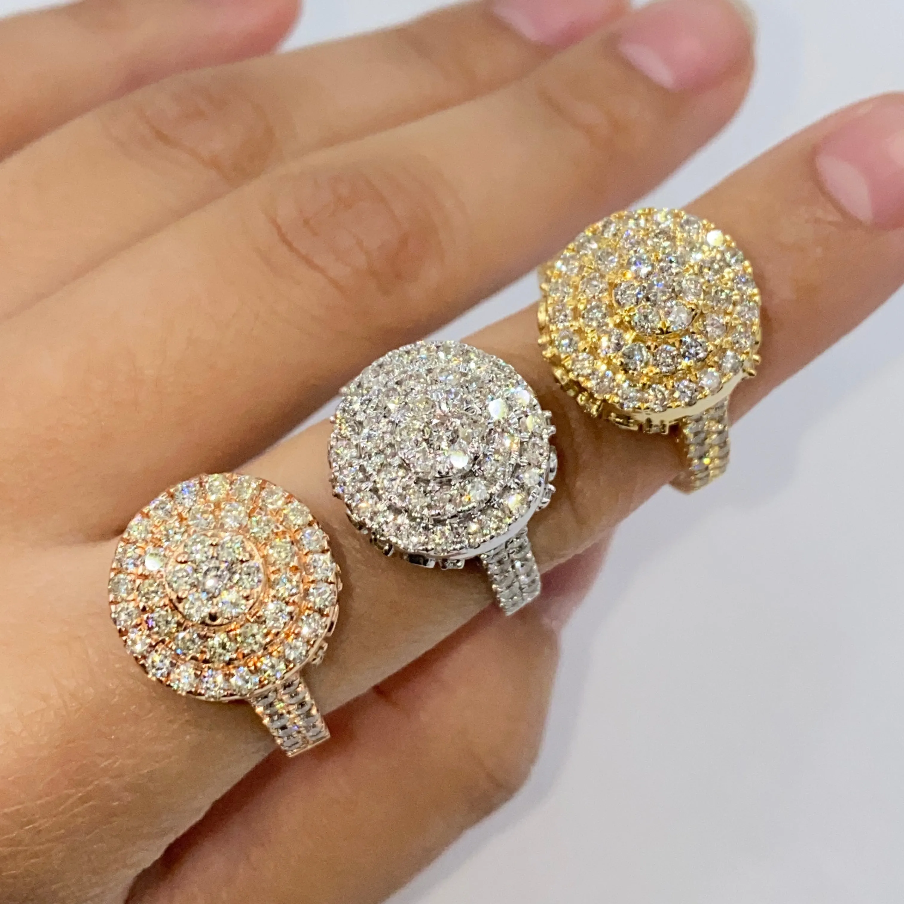 14K Heritage Cake Diamond Ring