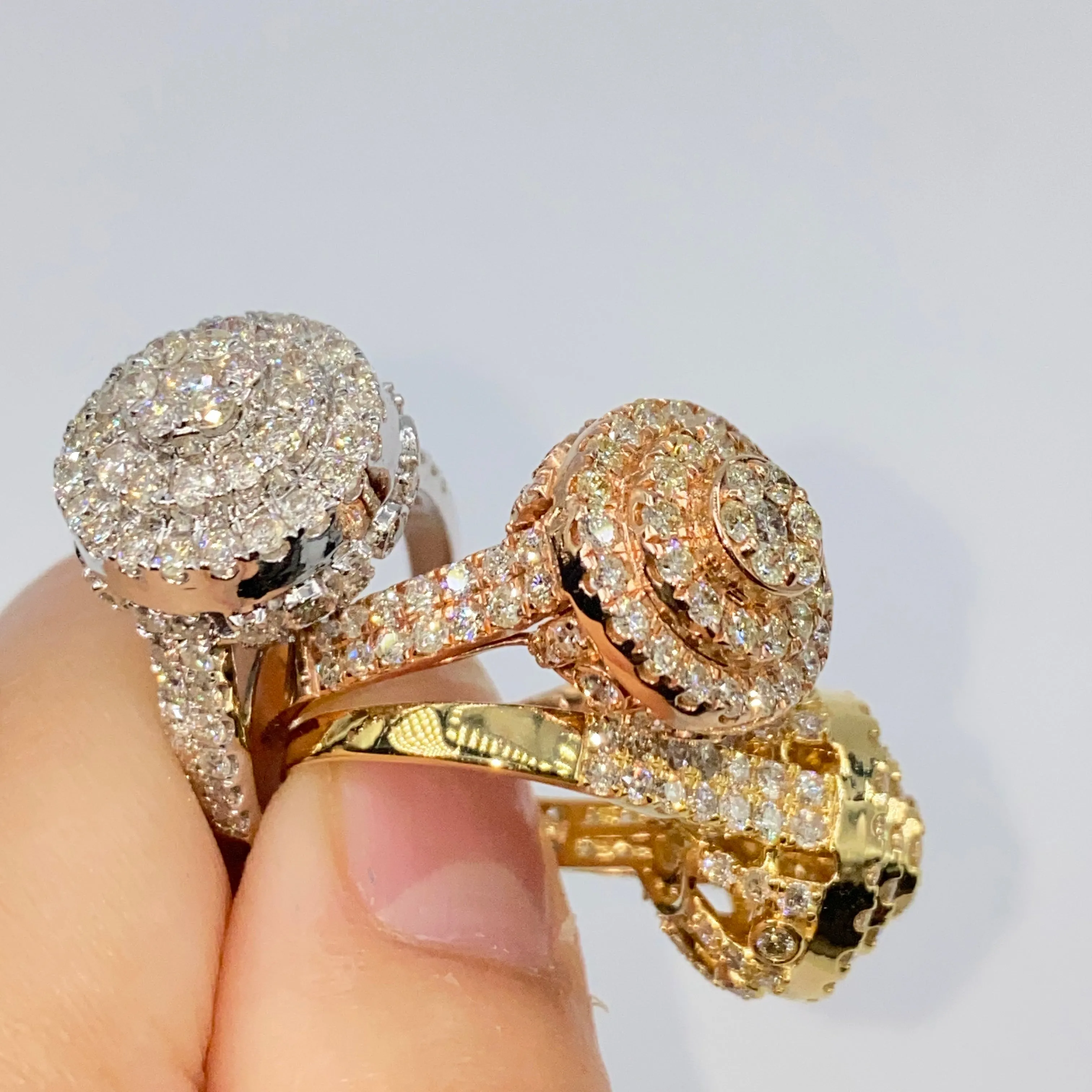 14K Heritage Cake Diamond Ring