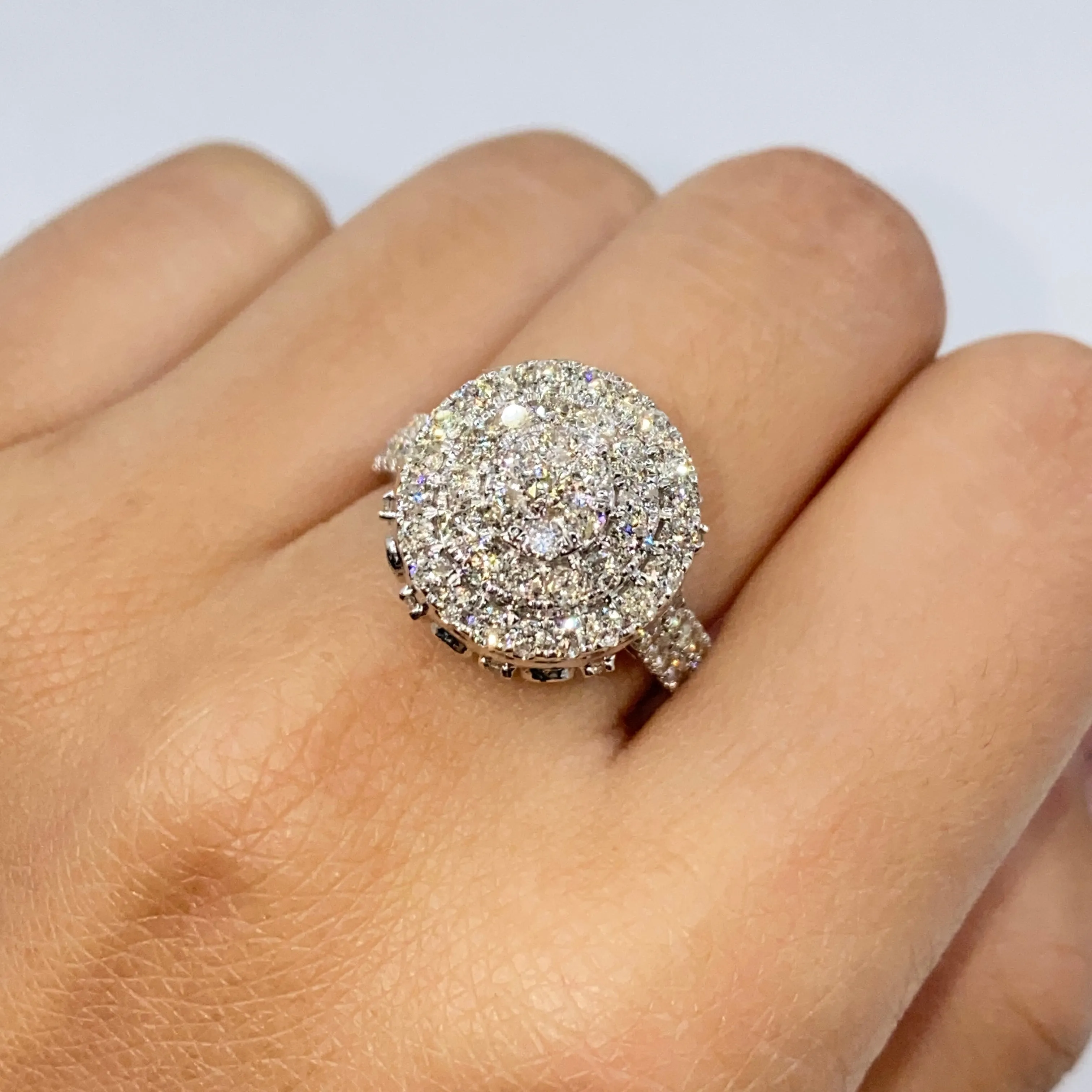 14K Heritage Cake Diamond Ring