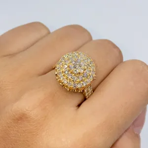 14K Heritage Cake Diamond Ring