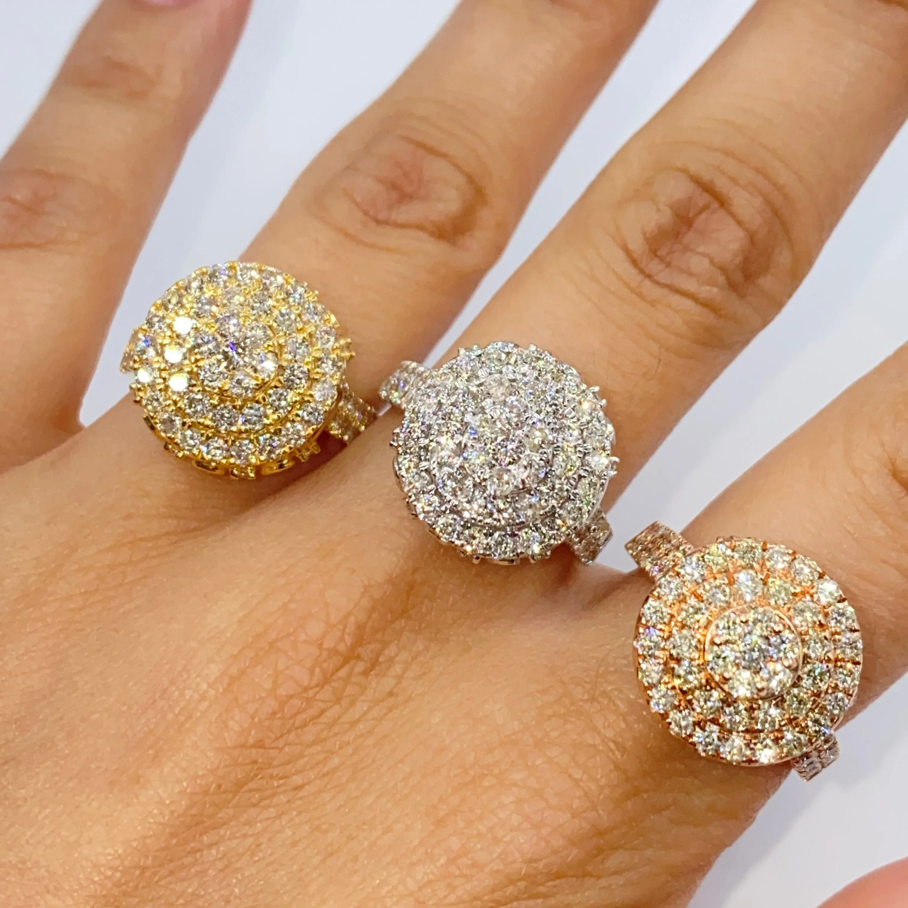 14K Heritage Cake Diamond Ring