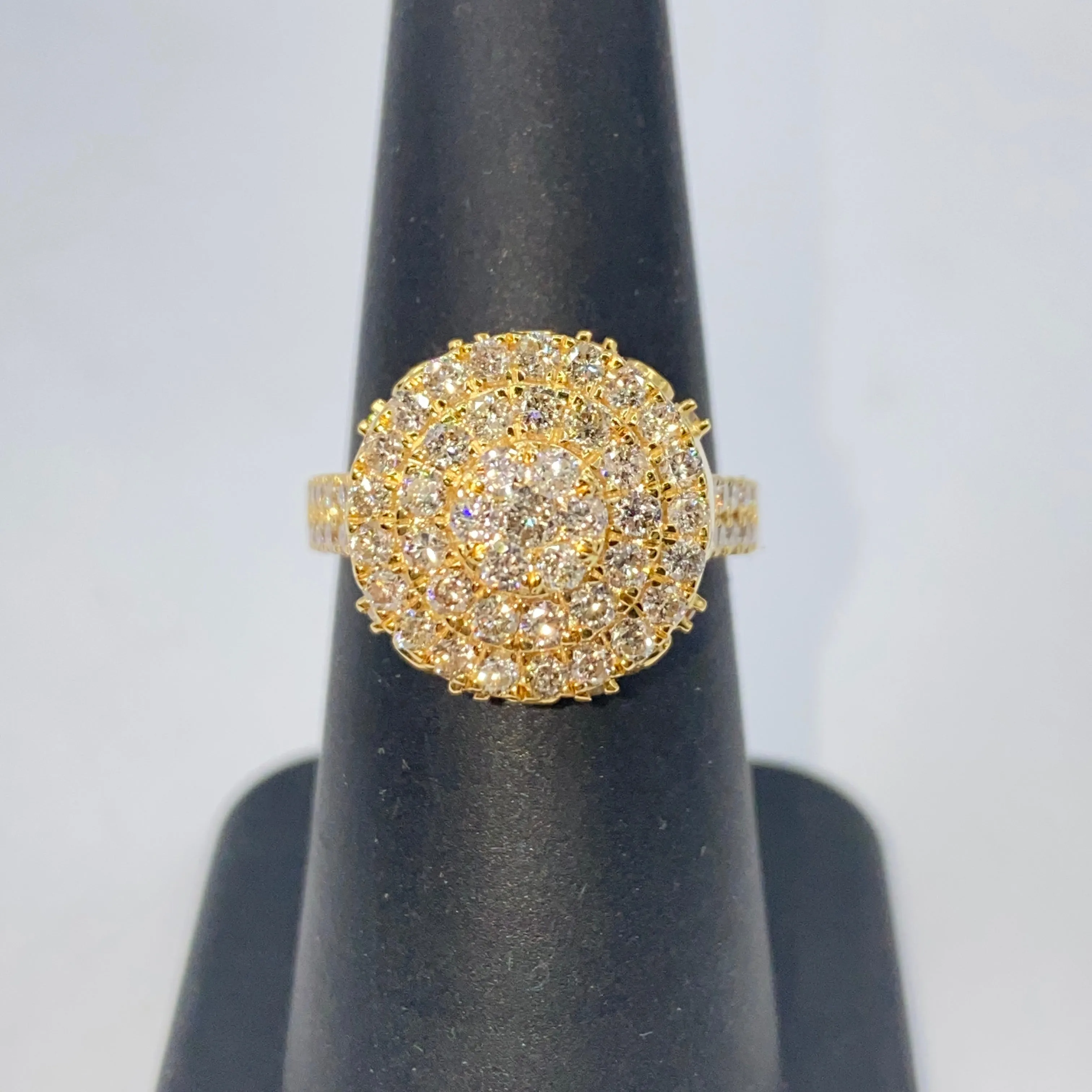 14K Heritage Cake Diamond Ring