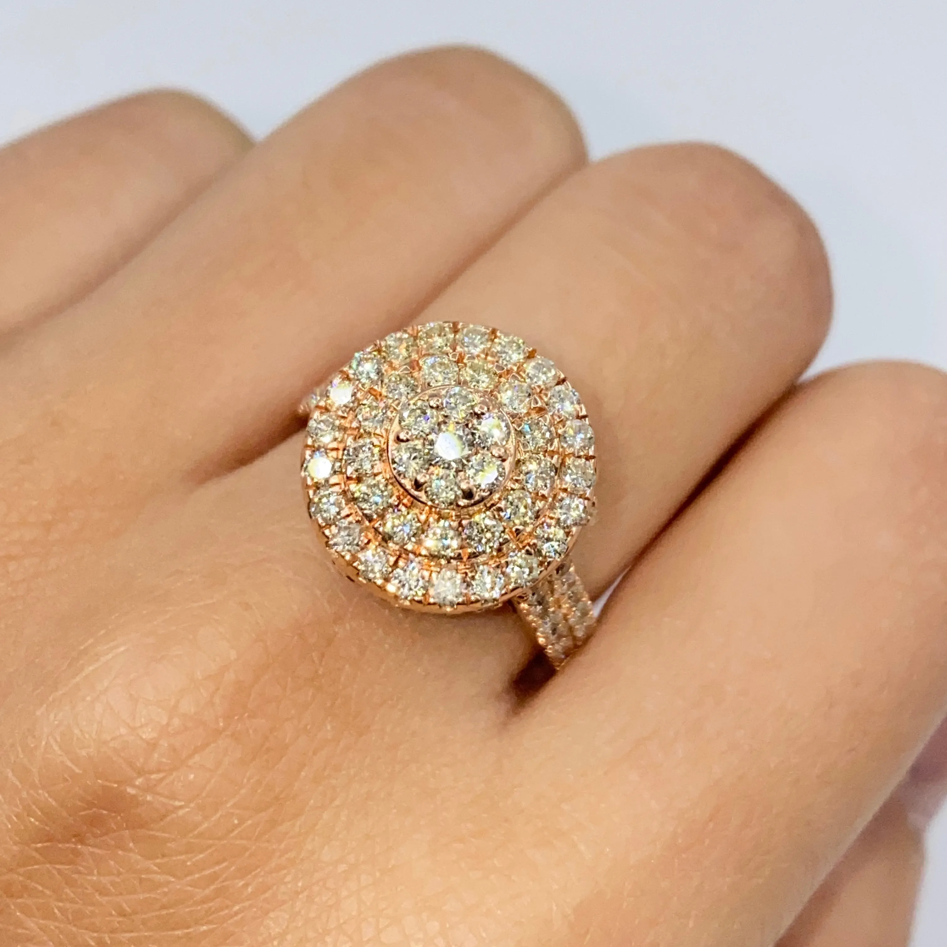 14K Heritage Cake Diamond Ring