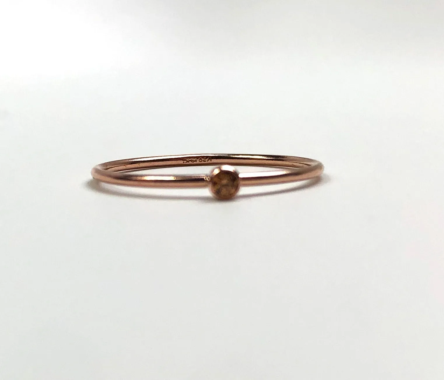 14kRGF 2mm Champagne Stacking Ring