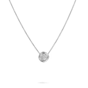 18K White Gold Jaipur Diamond White Pendant Necklace