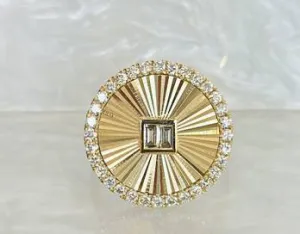 18k yellow gold Doves by Doron Paloma Ring