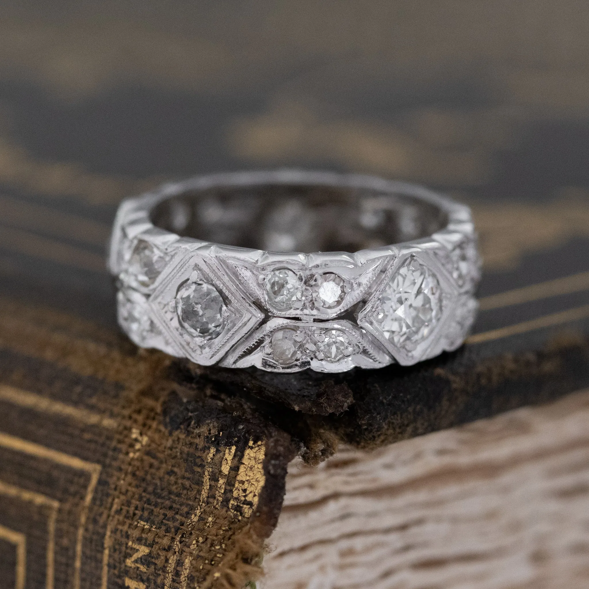 1.95ctw Diamond Platinum Eternity Band