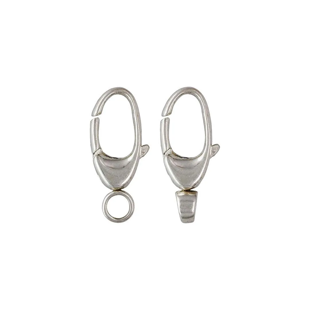 6.0mm x 13.5mm Oval Swivel Clasp, Sterling Silver. #5002135