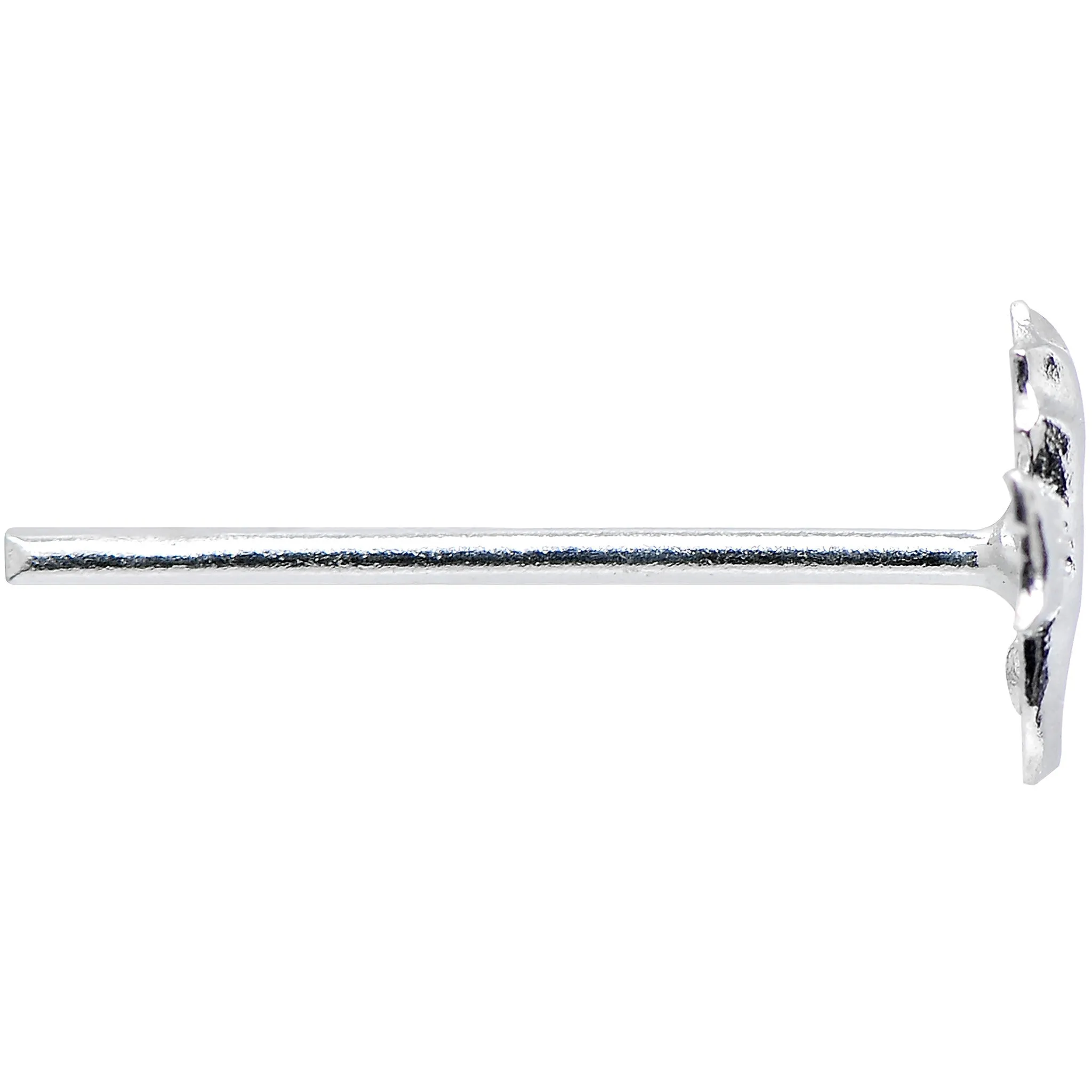 925 Sterling Silver 22 Gauge Tropical Seahorse Bendable Nose Bone