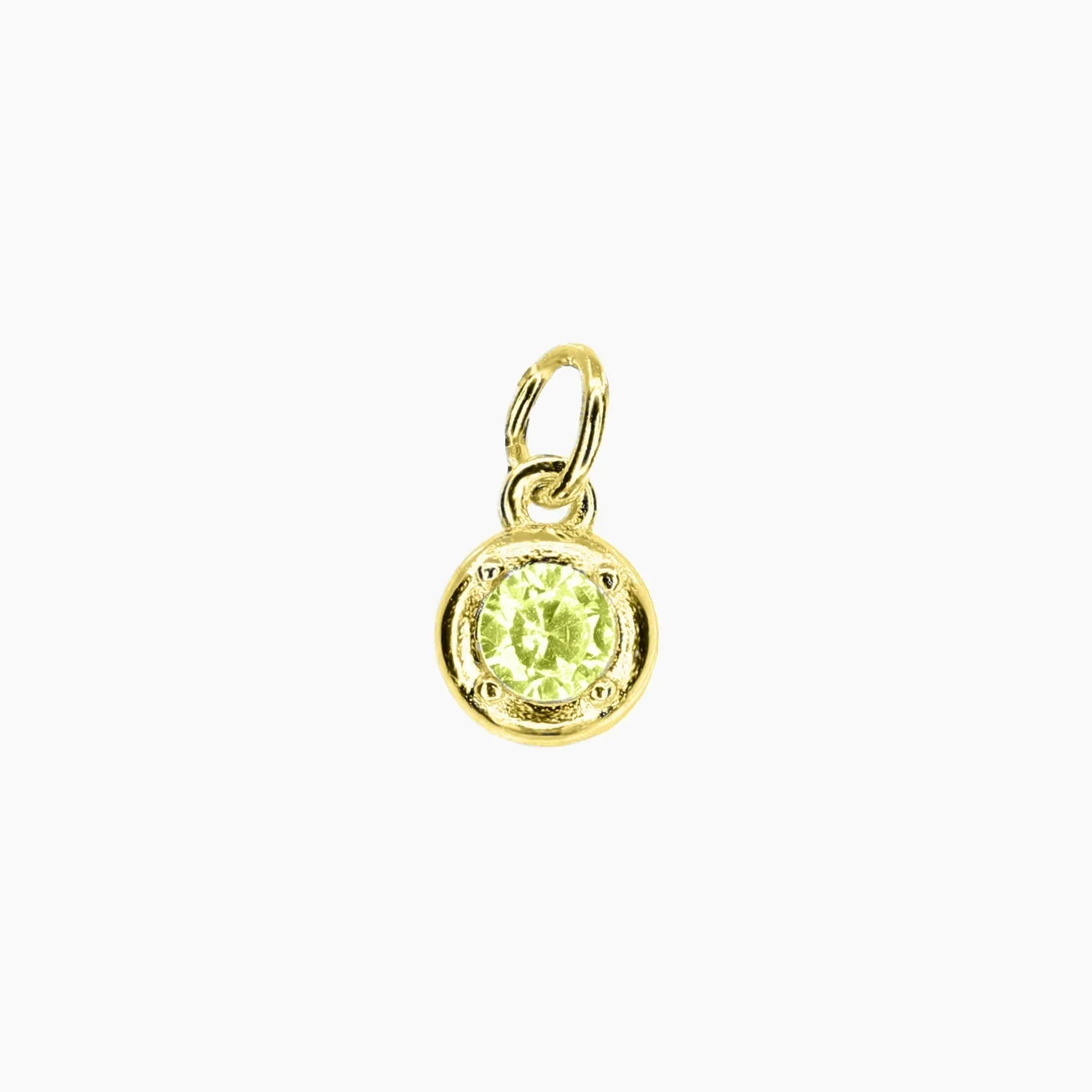 Add-On CZ Birthstone Charm (Gold)