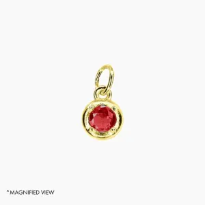 Add-On CZ Birthstone Charm (Gold)