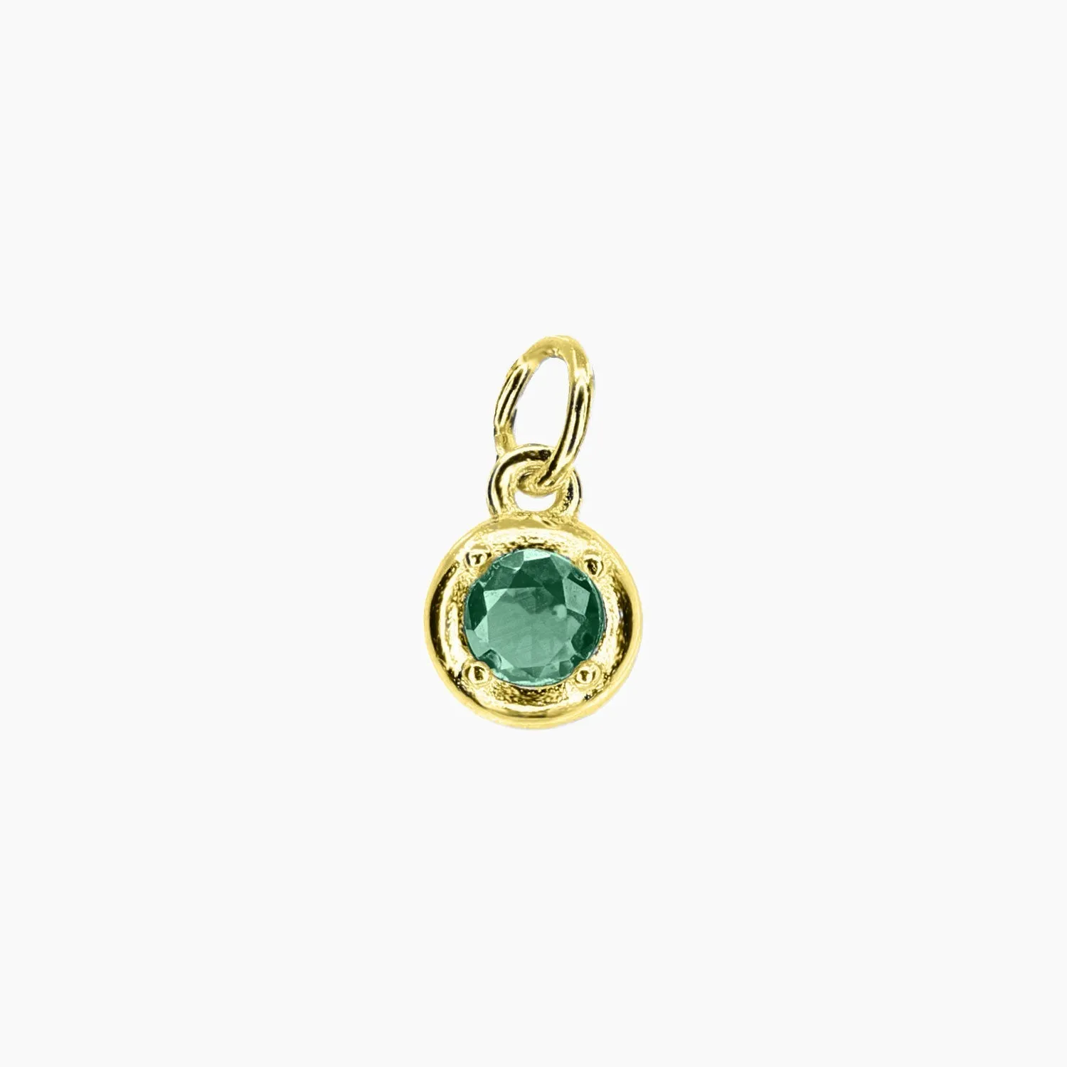 Add-On CZ Birthstone Charm (Gold)