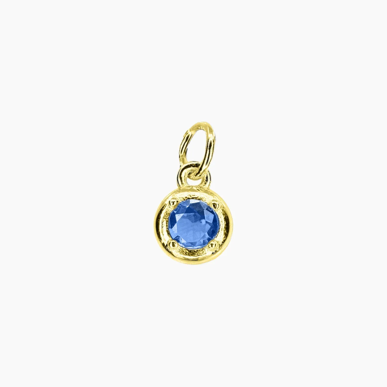 Add-On CZ Birthstone Charm (Gold)