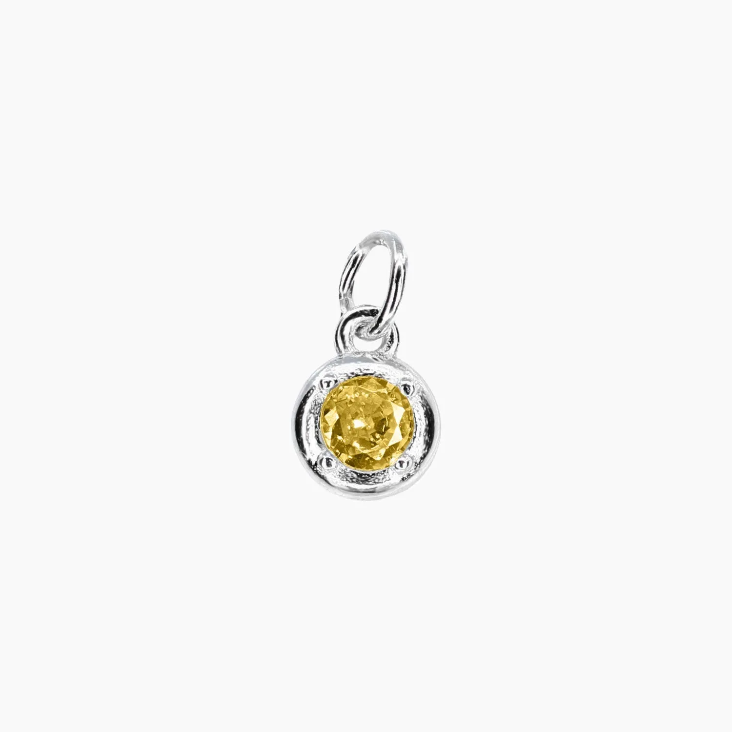 Add-On CZ Birthstone Charm (Silver)