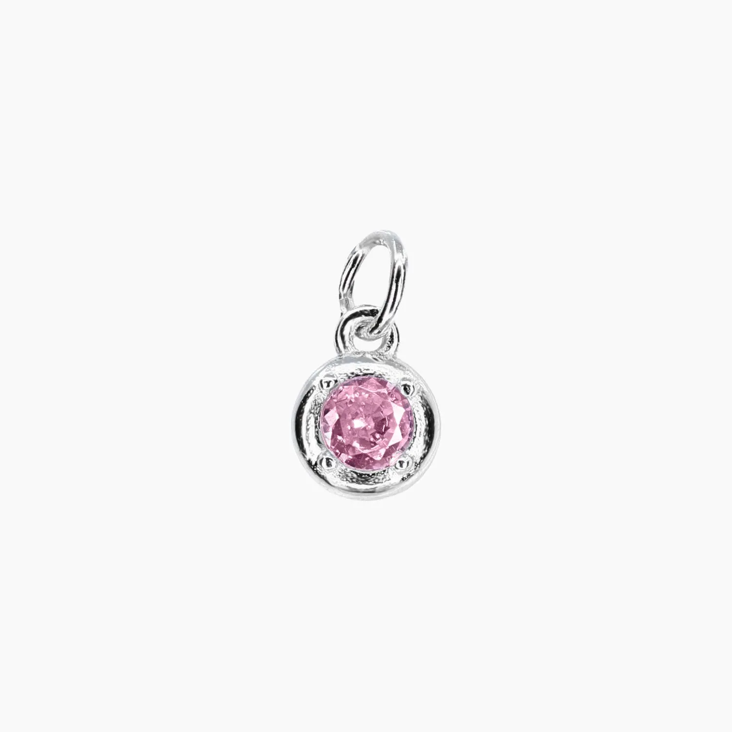 Add-On CZ Birthstone Charm (Silver)