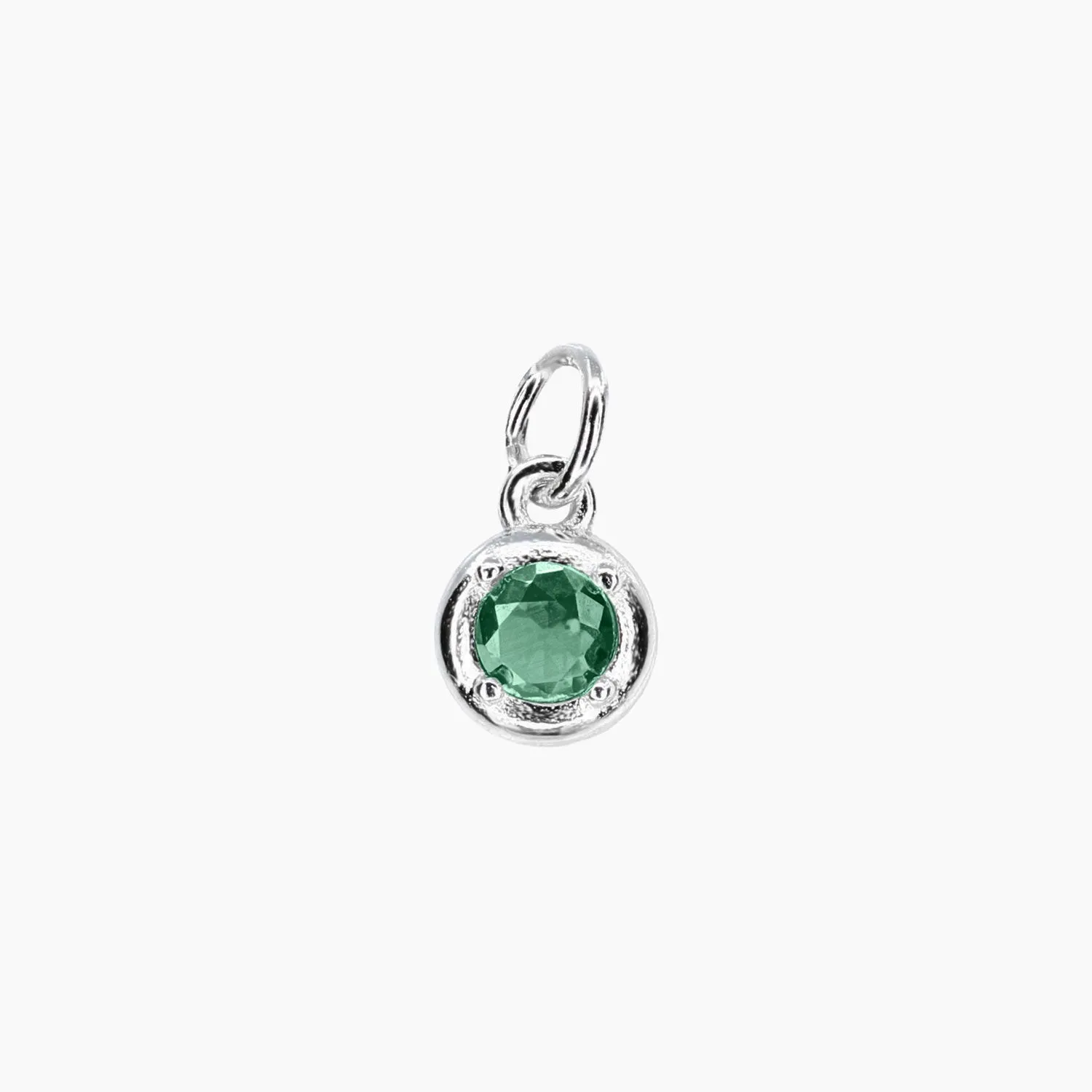 Add-On CZ Birthstone Charm (Silver)