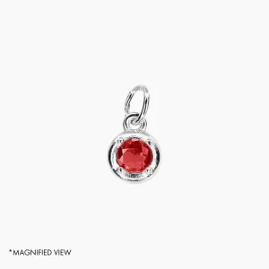 Add-On CZ Birthstone Charm (Silver)