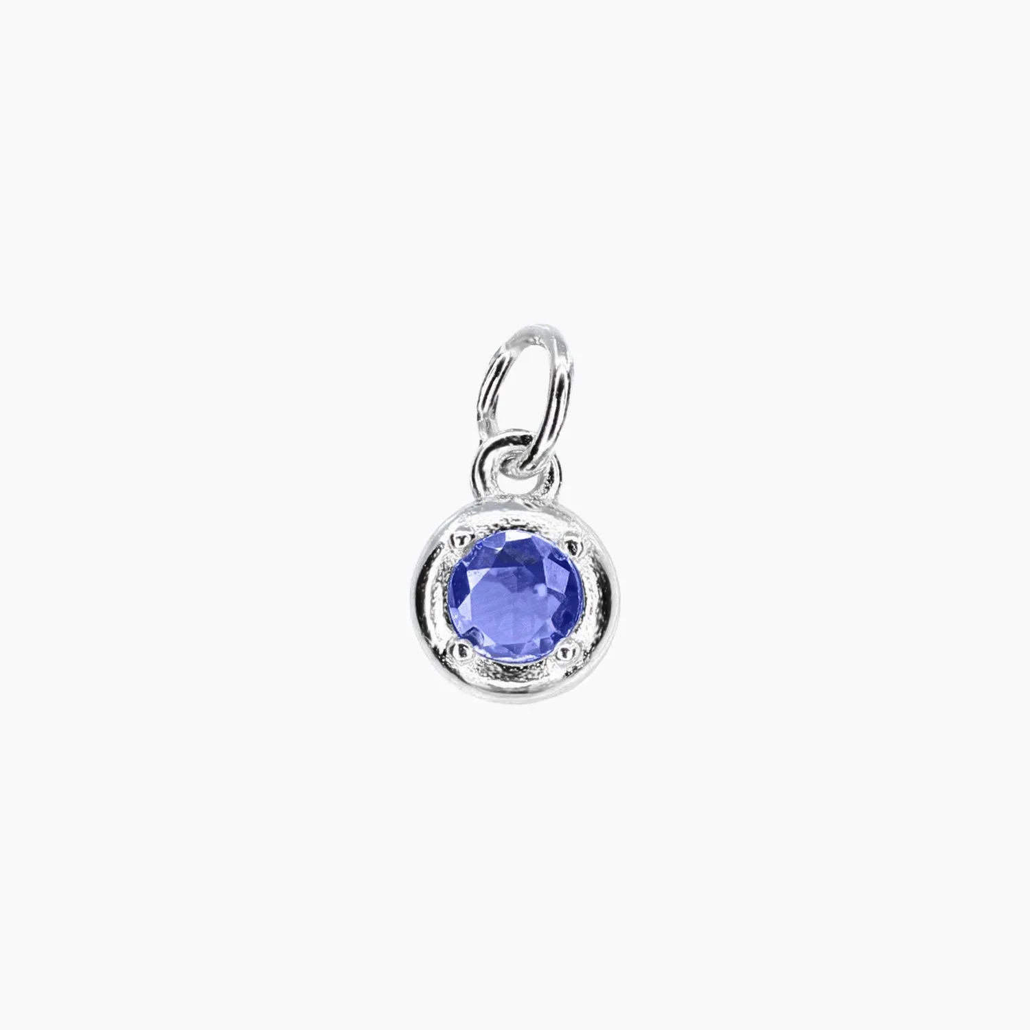Add-On CZ Birthstone Charm (Silver)