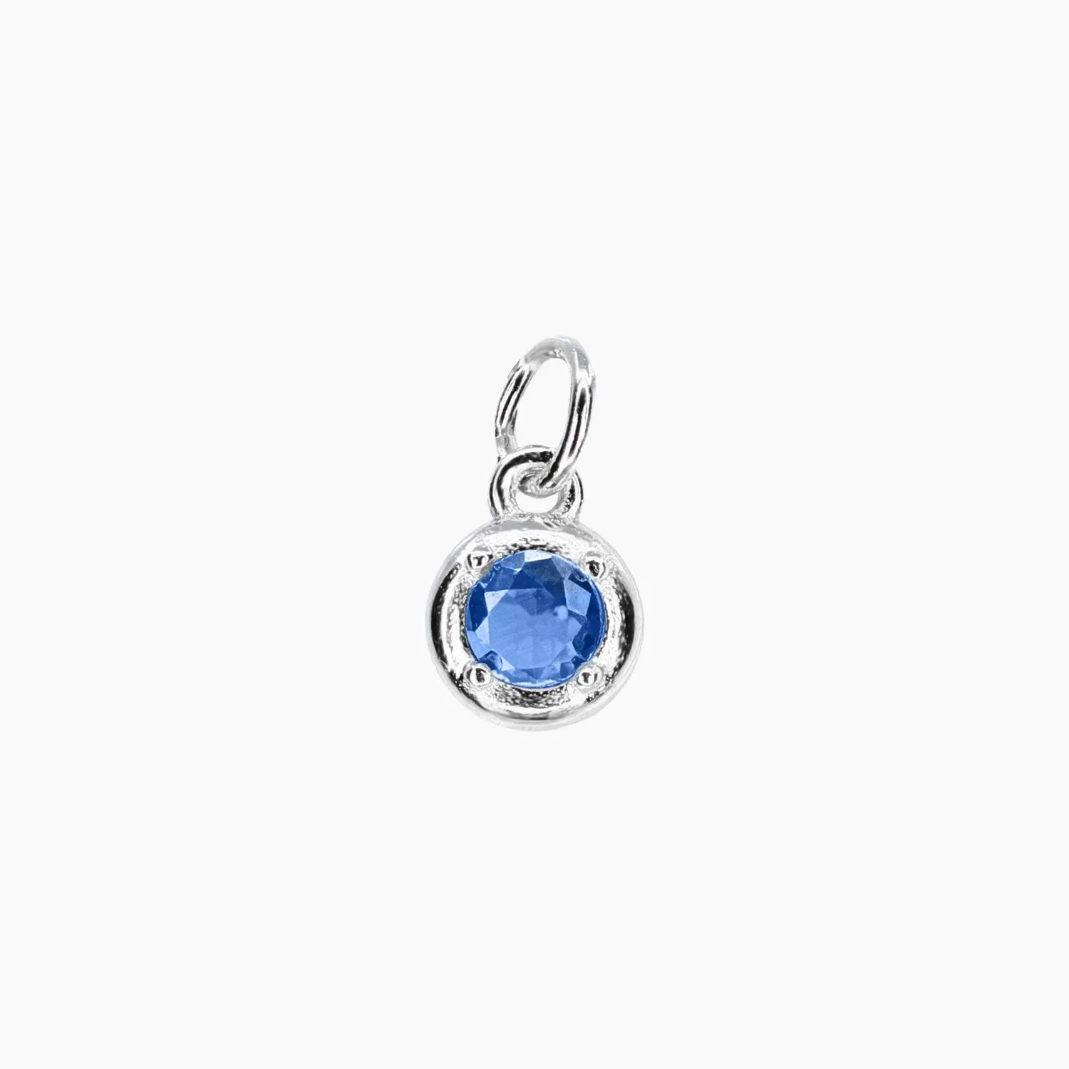Add-On CZ Birthstone Charm (Silver)