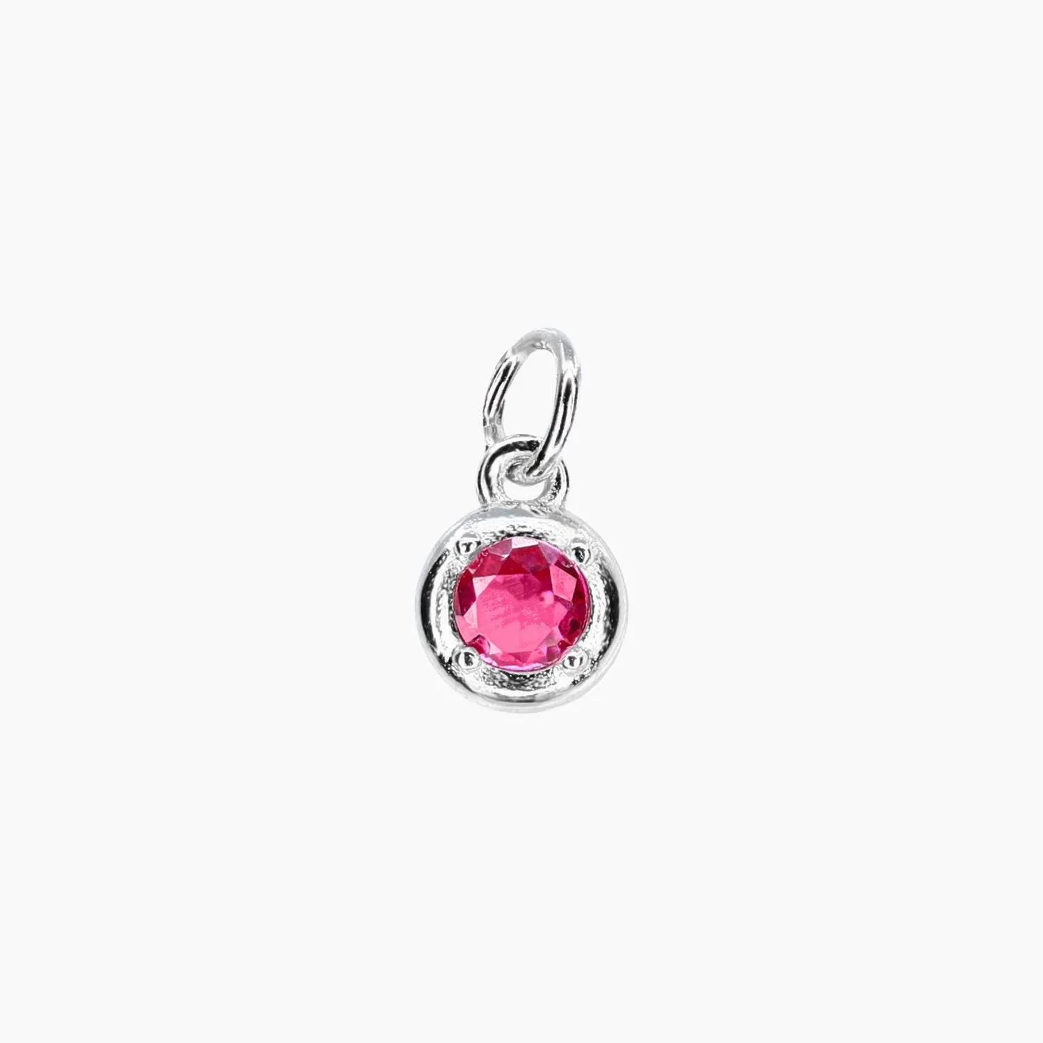 Add-On CZ Birthstone Charm (Silver)
