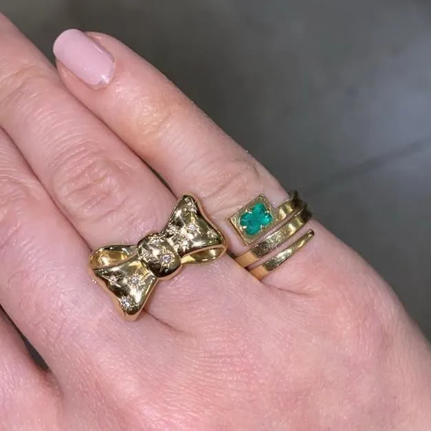 Anniversary Diamond Bow Ring