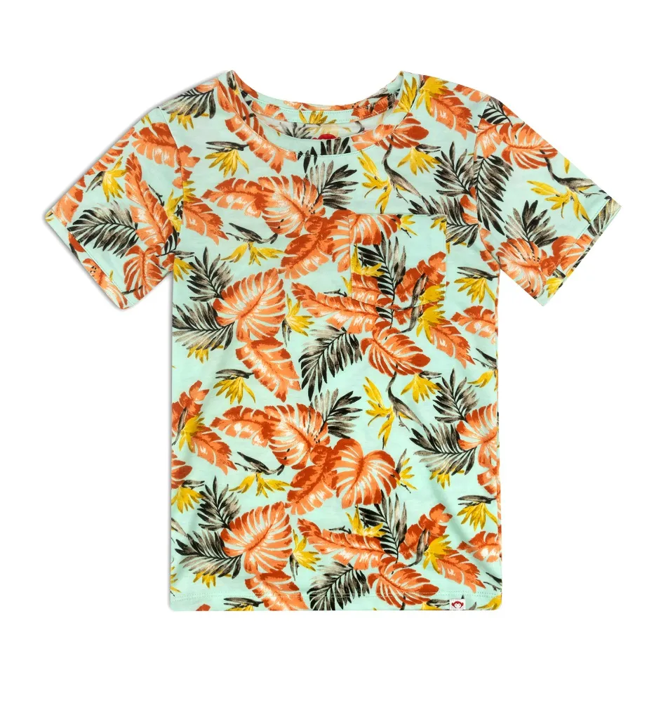 Appaman Tropical Leaf Print Tee