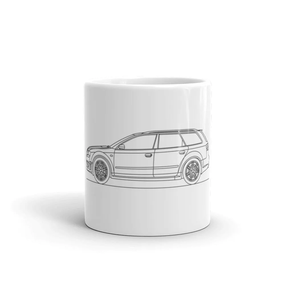 Audi B7 RS4 Avant Silhouette Mug