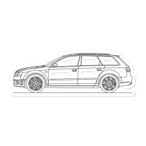 Audi B7 RS4 Avant Silhouette Sticker