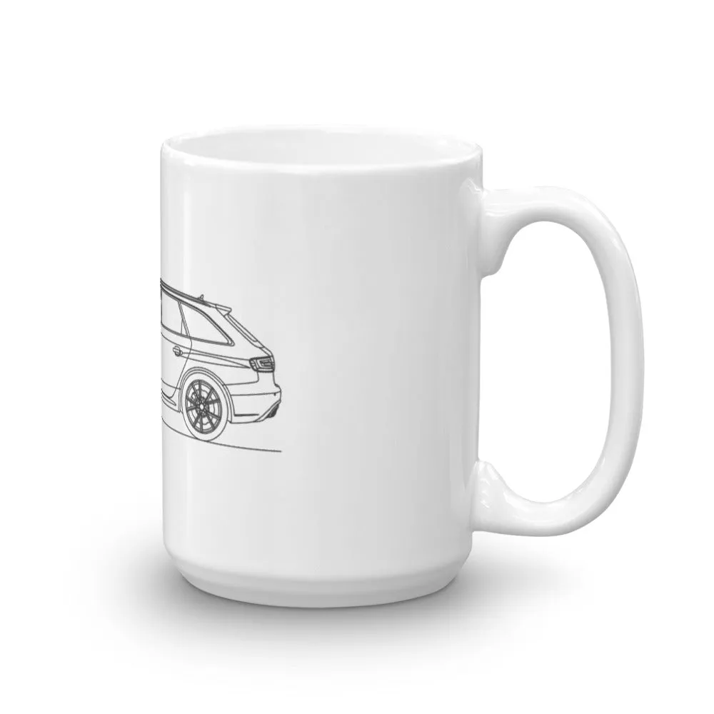 Audi B8 RS4 Avant Silhouette Mug