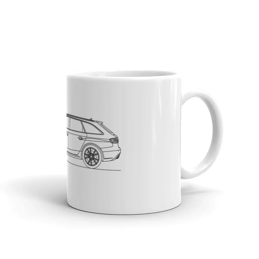 Audi B8 RS4 Avant Silhouette Mug