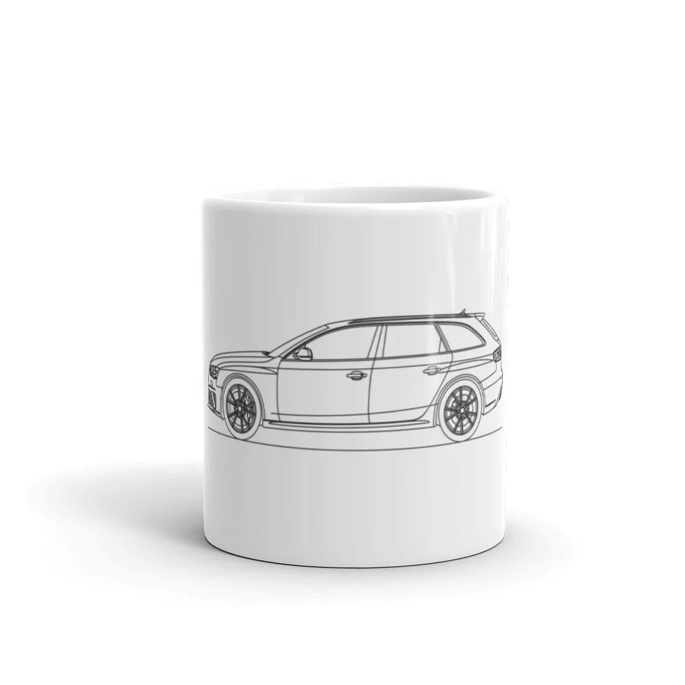 Audi B8 RS4 Avant Silhouette Mug