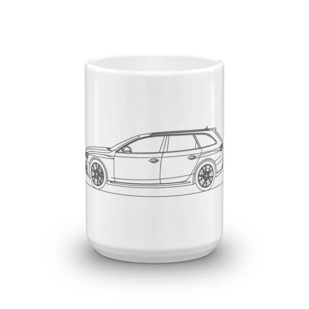 Audi B8 RS4 Avant Silhouette Mug