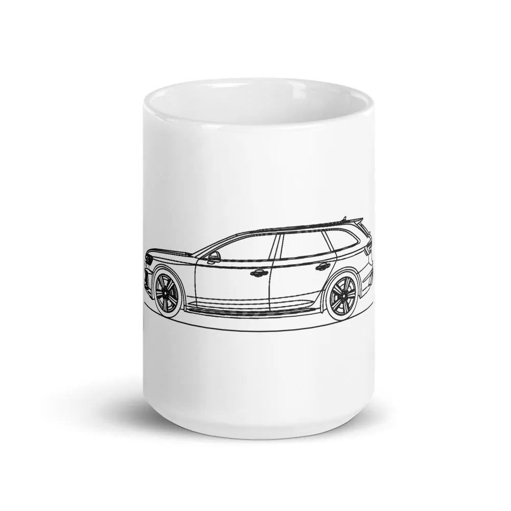 Audi B9 RS4 Avant Silhouette Mug