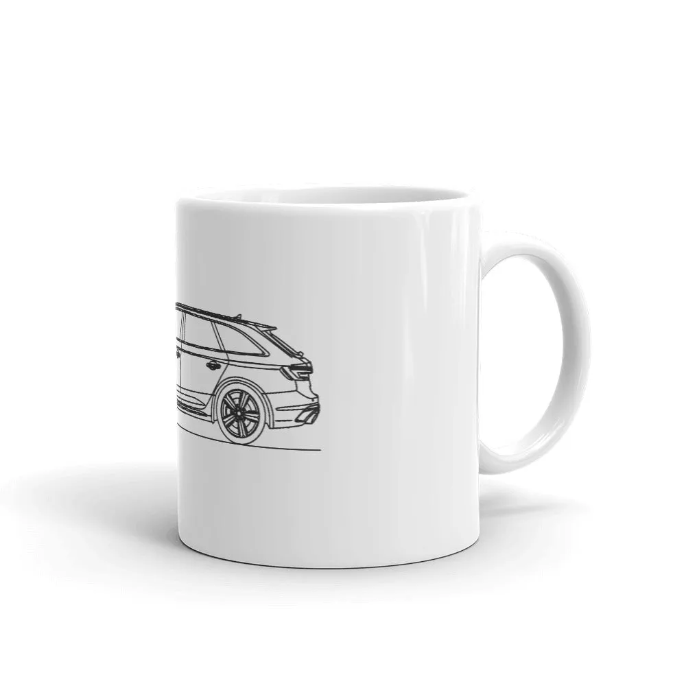 Audi B9 RS4 Avant Silhouette Mug