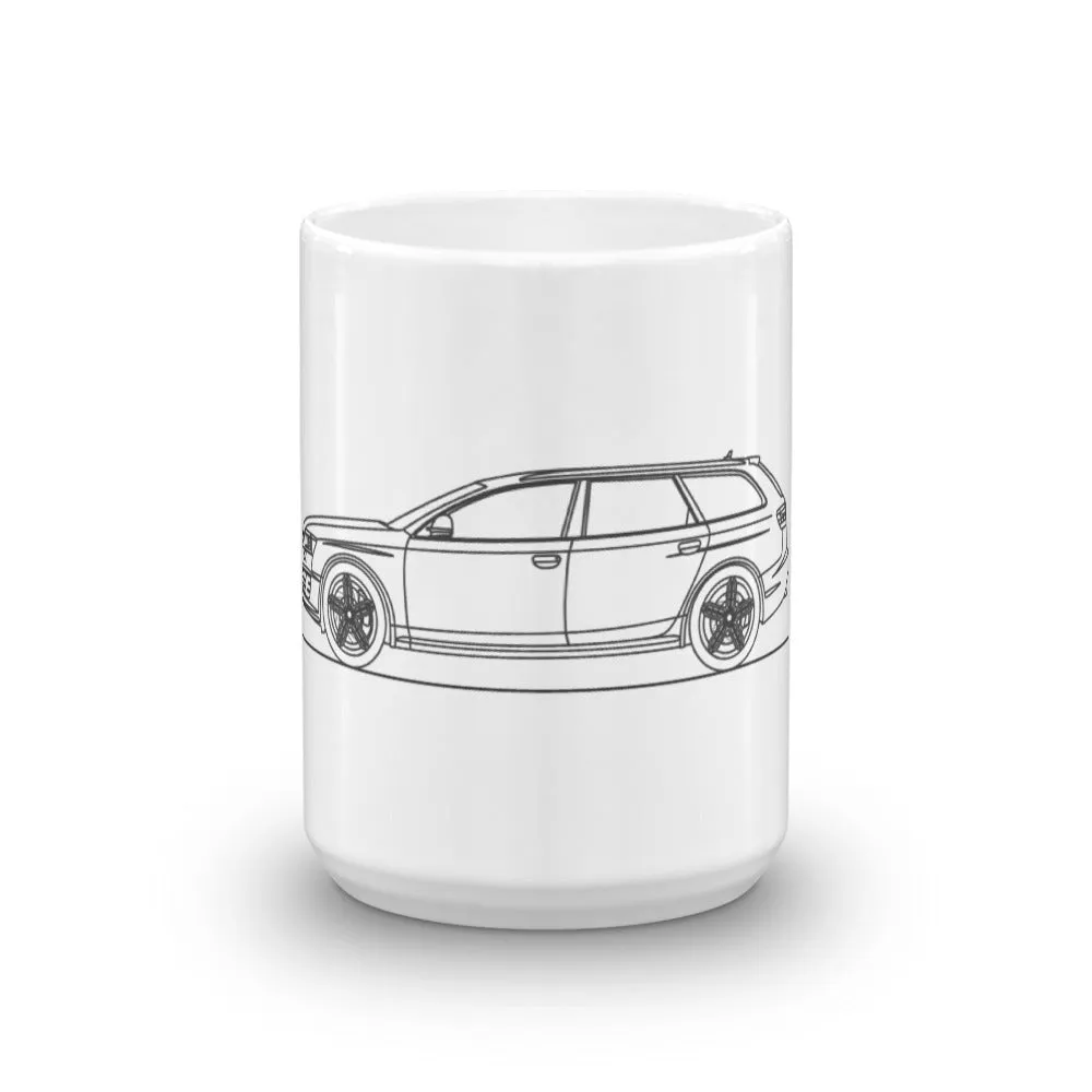 Audi C6 RS6 Avant Silhouette Mug