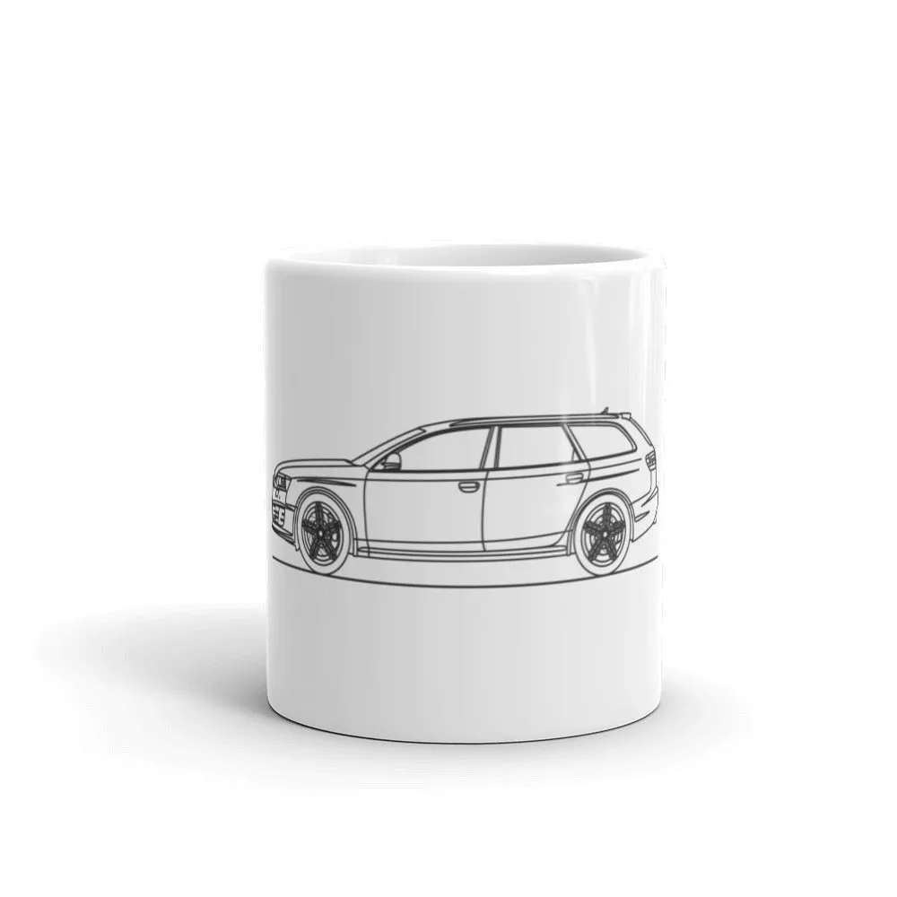 Audi C6 RS6 Avant Silhouette Mug