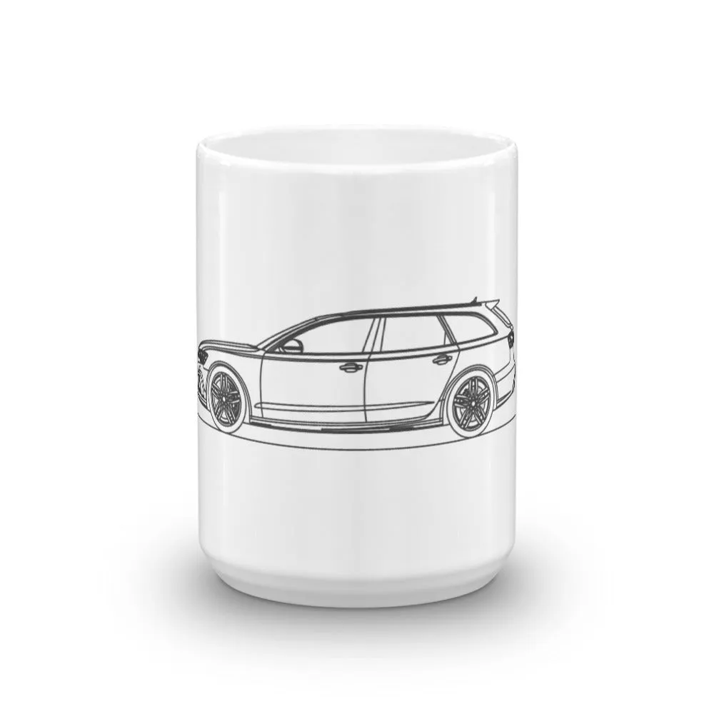 Audi C7 RS6 Avant Silhouette Mug