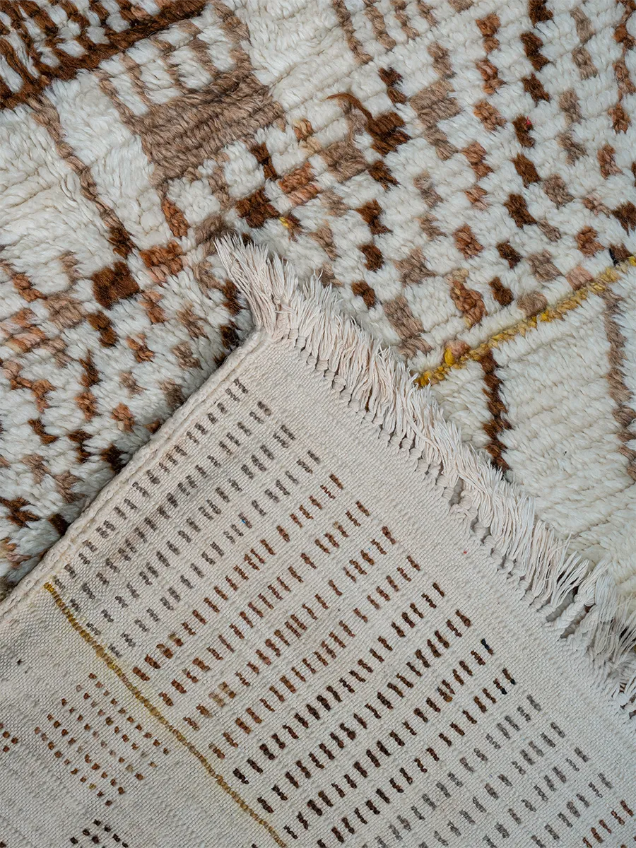 Azilal's Earthen Motif Hand-Knot