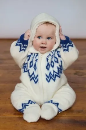 Baby Soft Knitted Lined Christmas Pramsuit