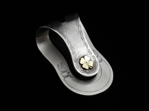 Big Bend 4 Leaf Clover Money Clip 18K