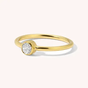 Big CZ Stone Ring