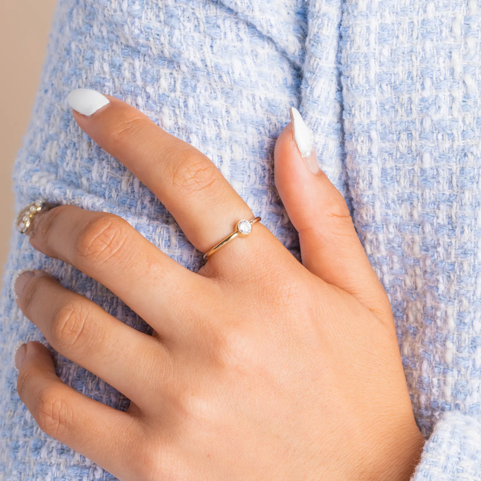 Big CZ Stone Ring