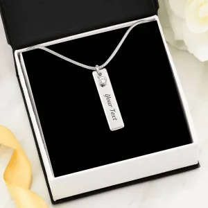 Birthstone Name Necklace
