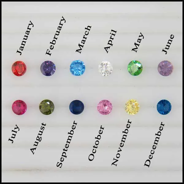 Birthstone Open Knot Ring in Silver