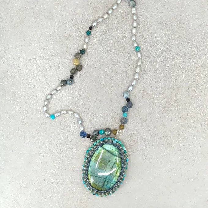 Blue Story Labradorite Necklace