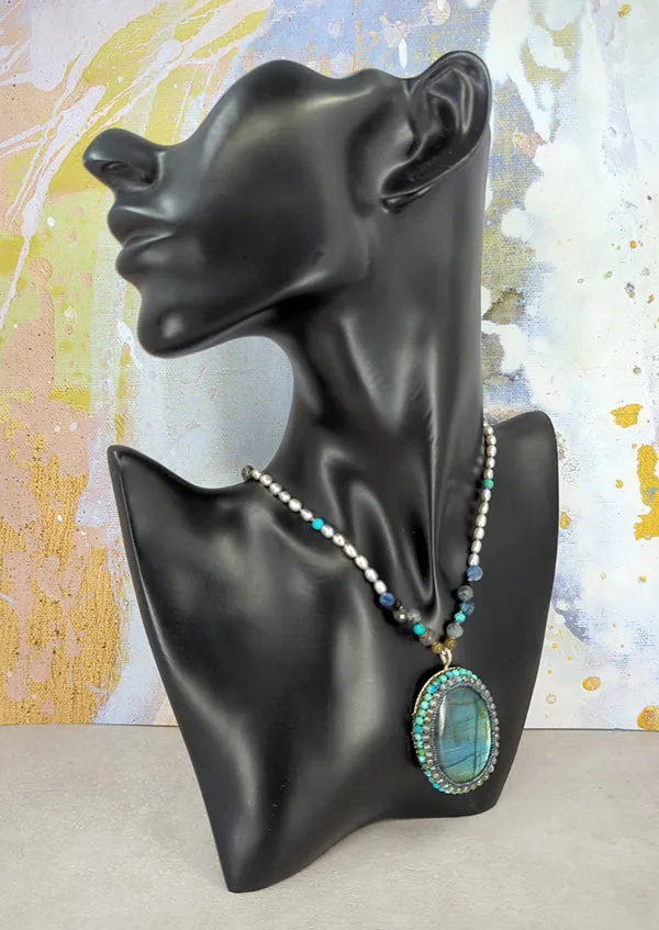 Blue Story Labradorite Necklace
