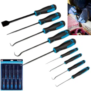 BlueSpot Hook Pick and Scraper Set Heavy Duty 9 Piece Soft Grip Handles